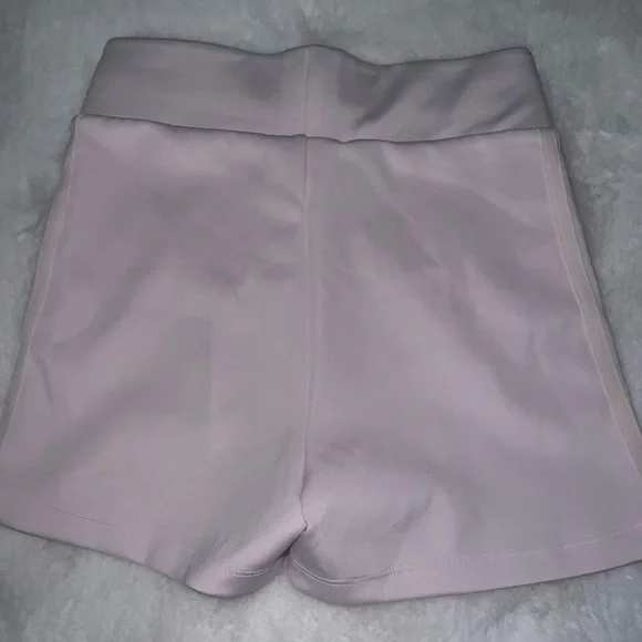 Adidas Women's Light Pink Athletic Shorts - Picture 3 of 5